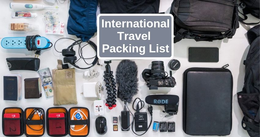 international travel packing list