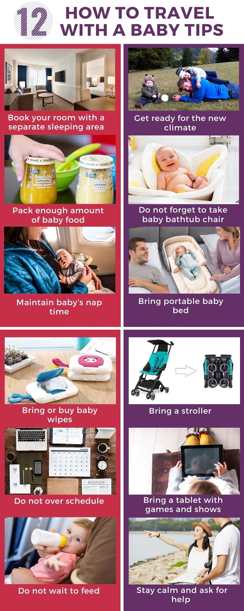 how to Travel with a baby tips